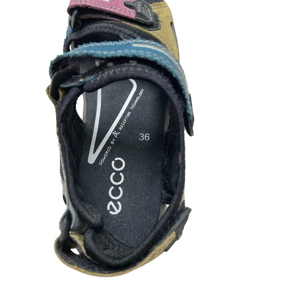 ECCO Women’s Yucatan Outdoor Sandals Size 36 EU 5-5.5 US Multi Color Hiking - Picture 7 of 9